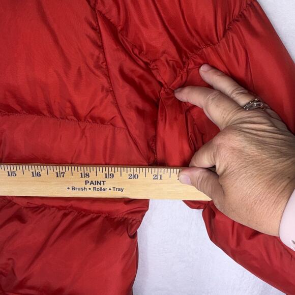 Ralph Lauren Polo Jeans Co Down Jacket Youth Boys M Red Puffer Coat Y2K Flag - Picture 11 of 13